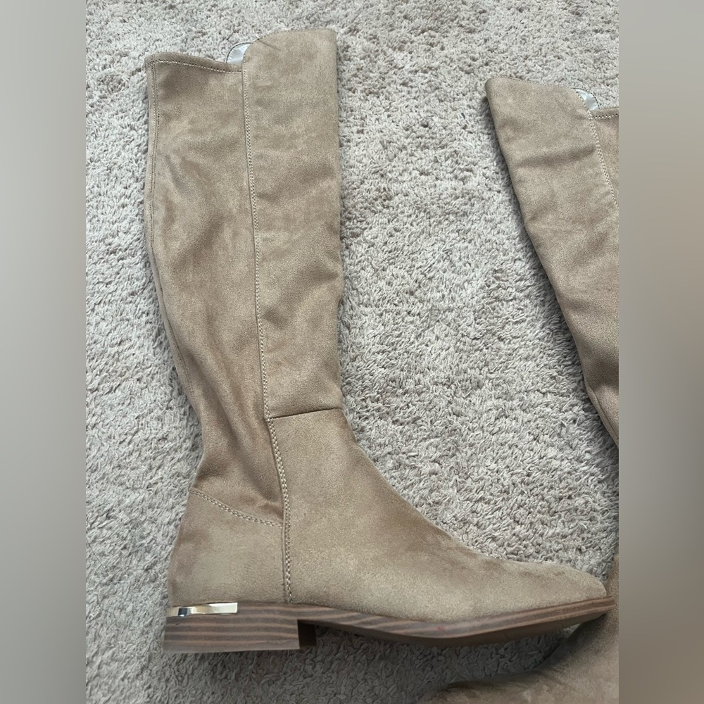 Nine West Allair Tan Over the Knee-High Suede Boots size 11 - Picture 7 of 12